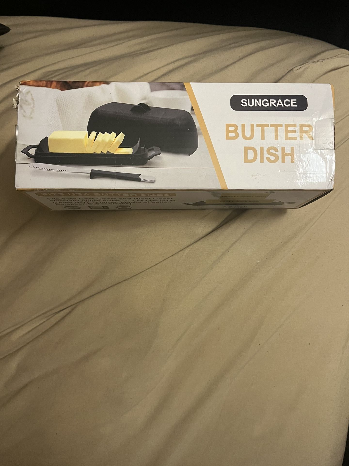 Butter Dish And Knife Set 