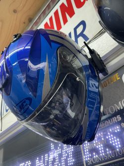 Helmet XL Blue HJC Motorcycle