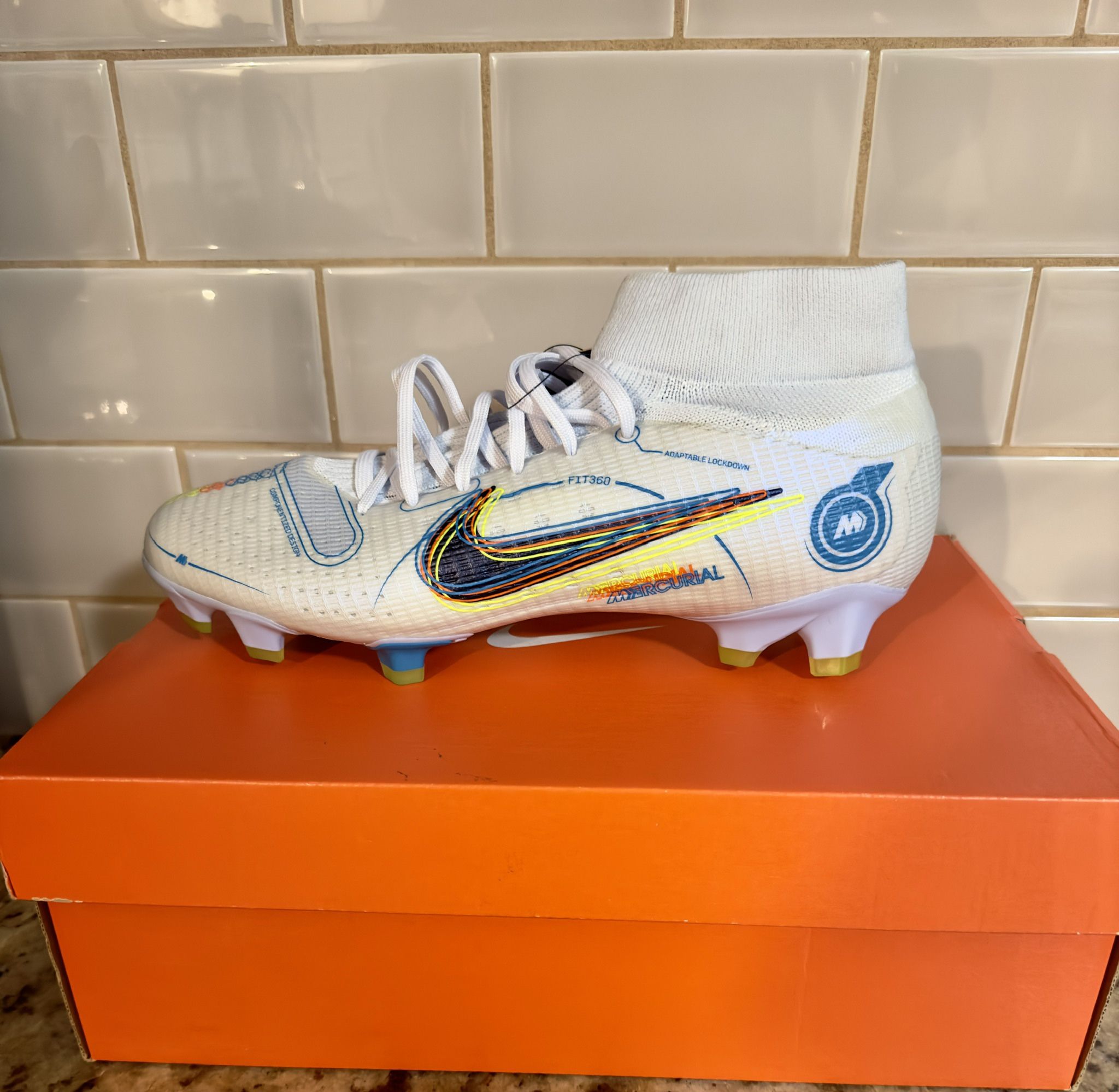 Nike Superfly 8 Elite FG Football Grey Light Marine