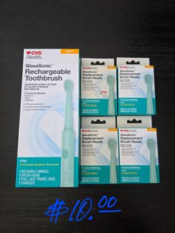 CVS Rechargeable Electrical Toothbrush with replacements