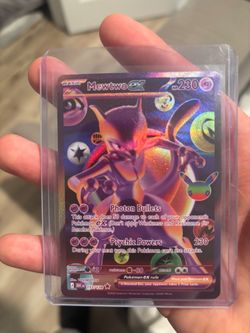 Mewtwo full art Pokémon card