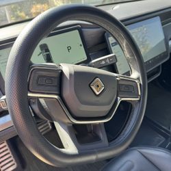 Rivian Leather Steering Wheel Cover 