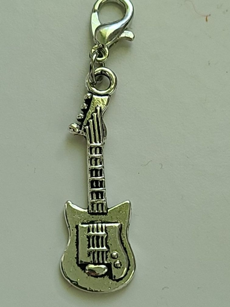 GUITAR CHARM PLANNER ROCK & ROLL MUSIC ZIPPER