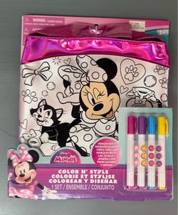 NEW Disney Minnie Mouse Color N' Style Purse Set just $3