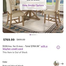 4 BRAND NEW DINING CHAIRS-STILL IN BOX 