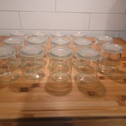 7 0z. Glass Jars  with Lids 