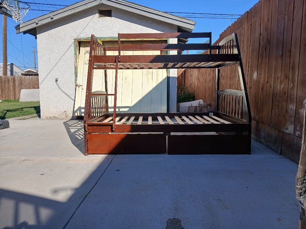 Brown Bunk Bed