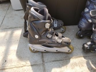 Roller blades 2 pair men's 10½ and woman's 8½