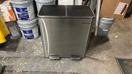 recycle, and garbage can dual lid dual pedal