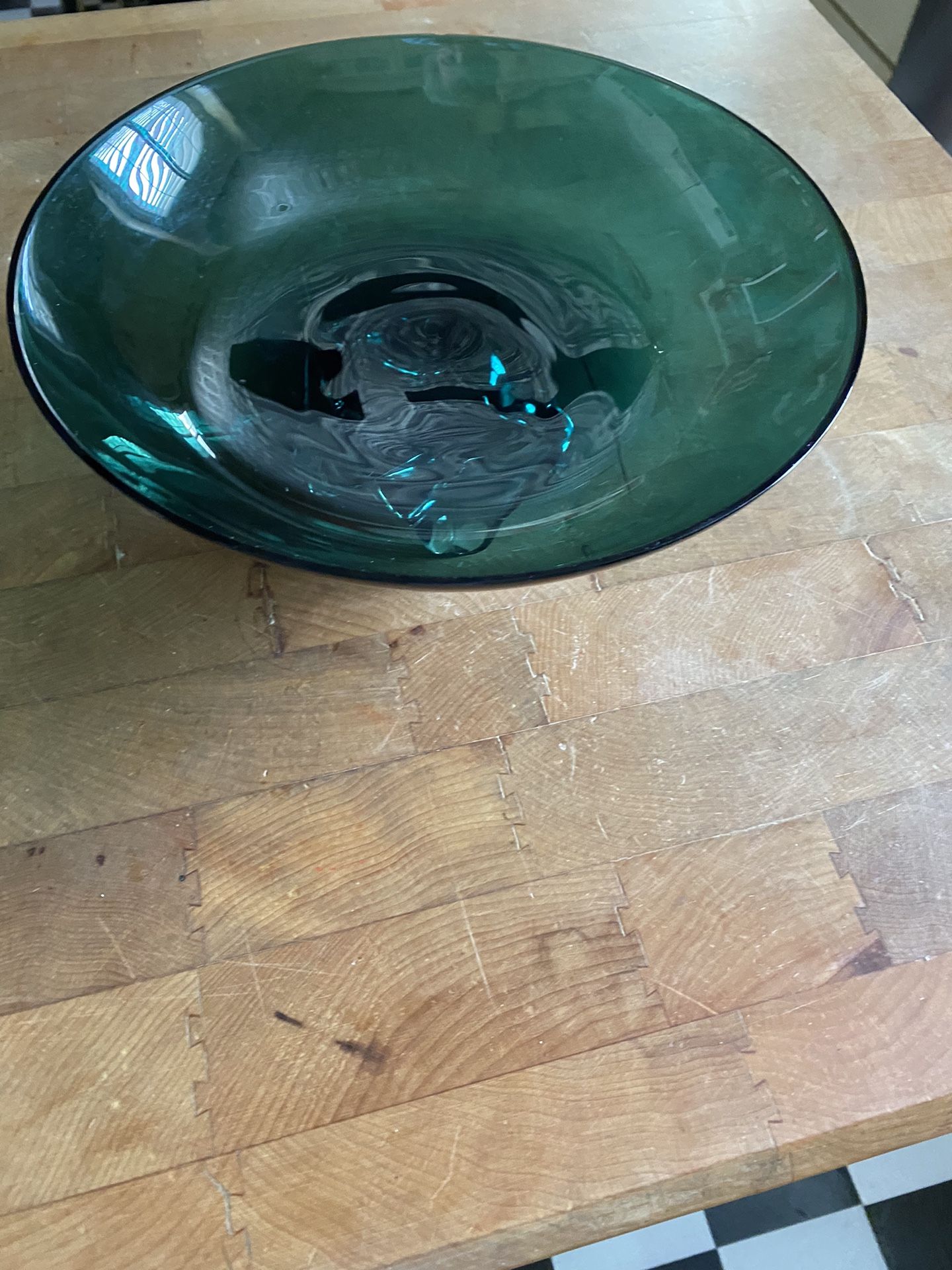  Vintage Glass Bowl (Round)