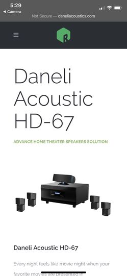 HIGH QUALITY Daneli Acoustic Surround System