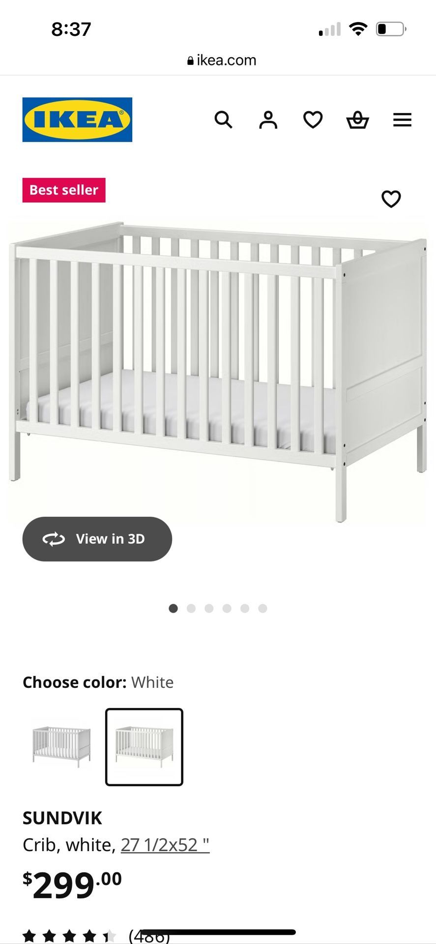 IKEA Crib & Free Mattress