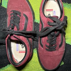 Vans Old Skool Burgundy Low Top. Breana Geering. Size 7
