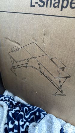 L-shaped Corner Table+stand