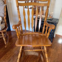 Vintage Wooden Rocking Chair (Includes Cushions)