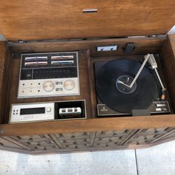 1970s Zenith Record Player, Radio, Tape