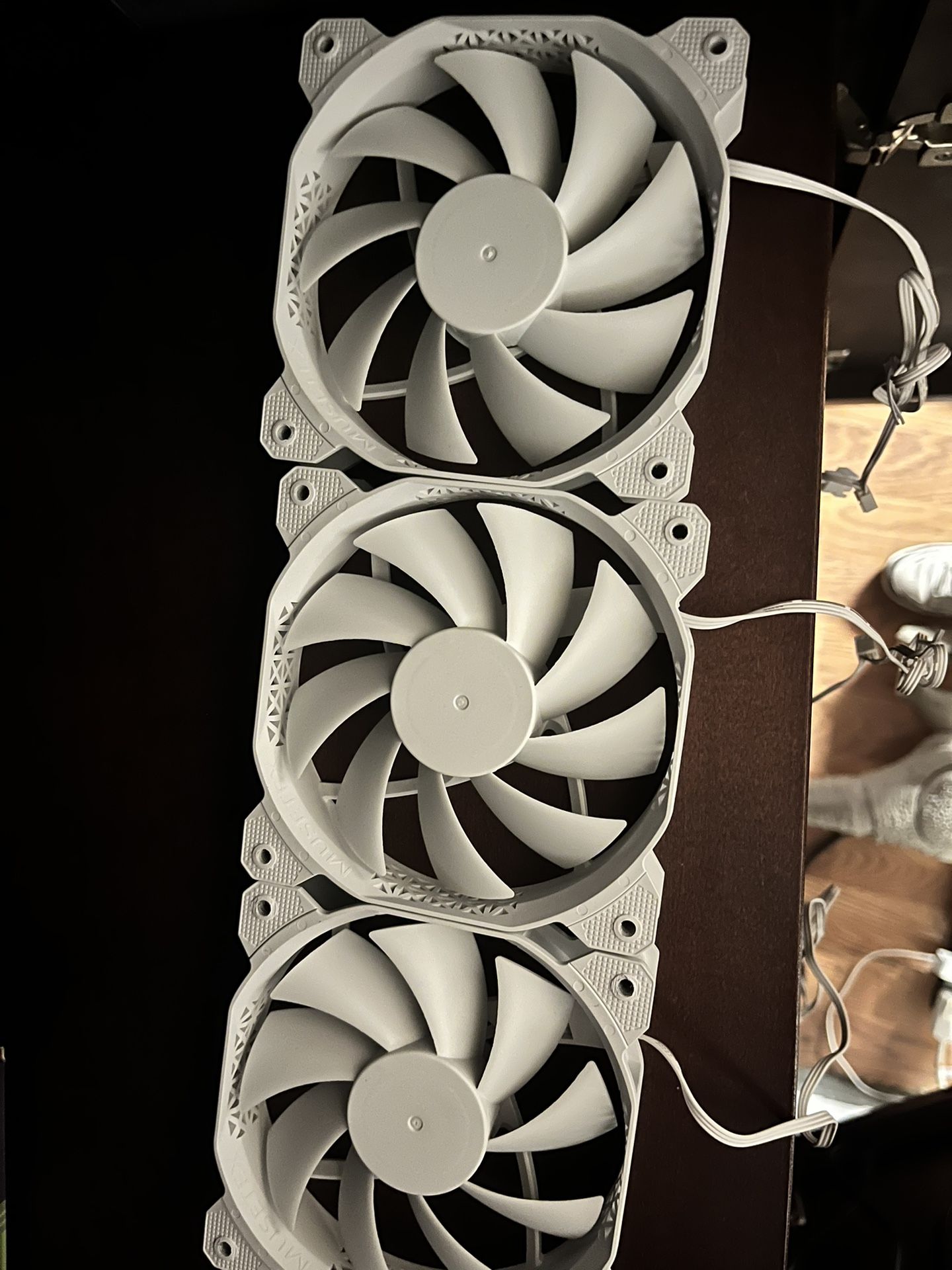 3 White Clean Pc Fans