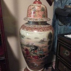 Handpainted Ginger Jar