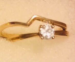 Engagement Set Real Gold Ring