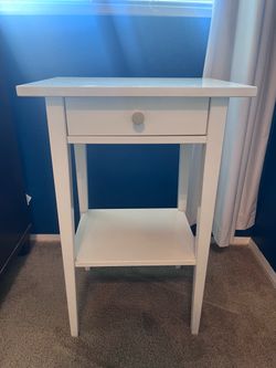 White Bedside Table