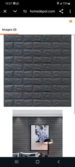 Plastic Decorating Tile Stick On 