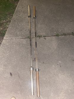 7ft Barbell Standard Weight Bar 45lbs Each 