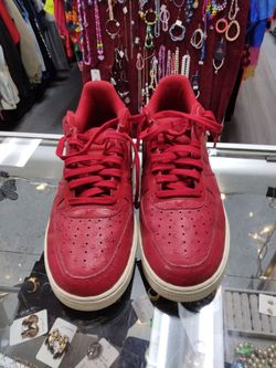 Red Nike shoes