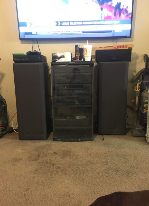 Old Kenwood 8 Piece Home Stereo System Spectrum 150sold
