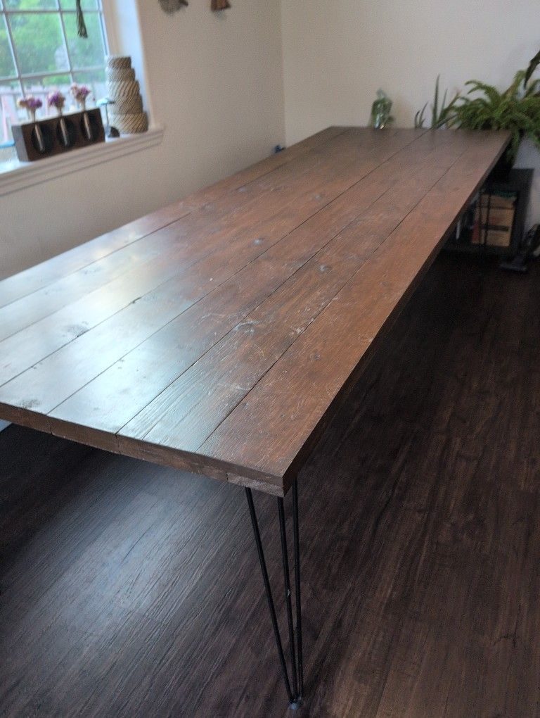 Custom made 9ft. table.