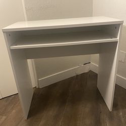 White Compact Desk