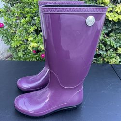 UGG Australia Women's Shaye Rain Boots - Purple ,  US Size 6