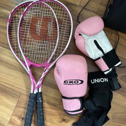 Tennis Rackets + boxing bundle