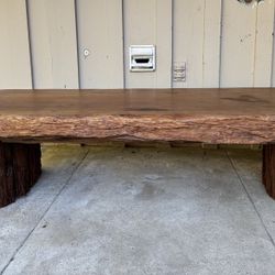 Handmade redwood Coffee Table
