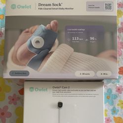 Owlet Dream Sock & Cam 2 (w/ Wall Mount Kit)