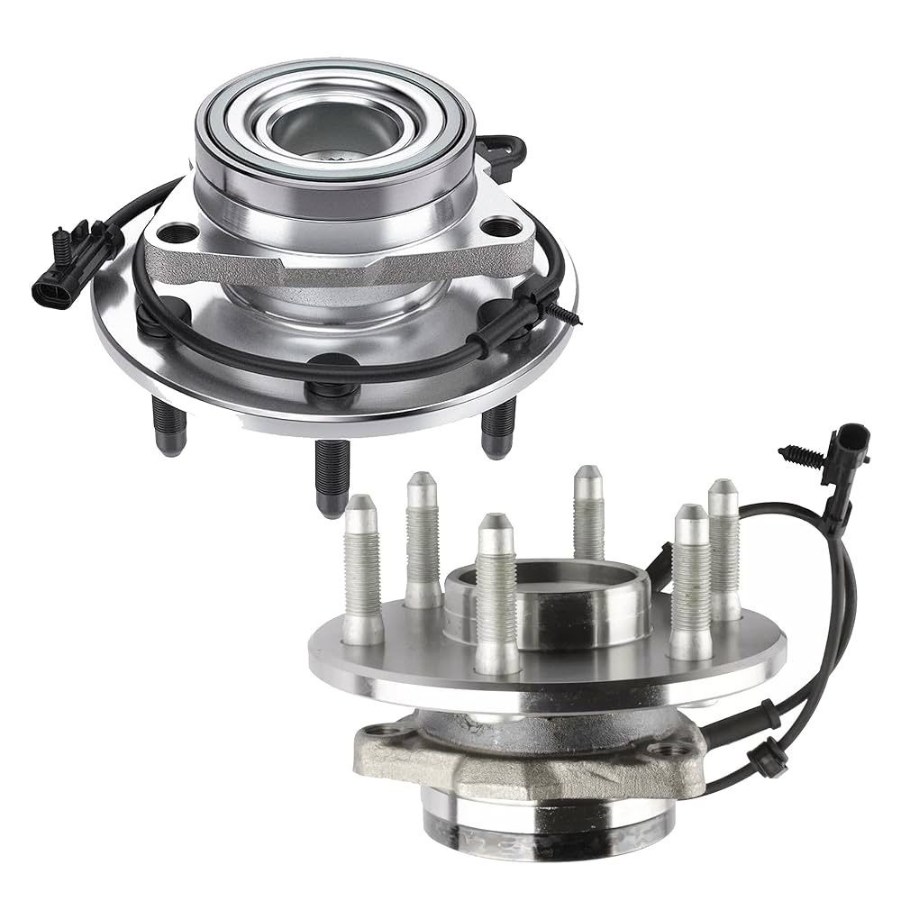 515036 Front Wheel Hub Bearing Assembly w/ABS Compatible for 1 Chevrolet Silverado 1500 4WD & GMC Sierra 1500 4WD Compatible with 00-06 GMC Yu