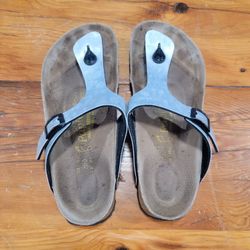 Birkenstock Papillio Ladies Silver Sandals - Women's Size 9