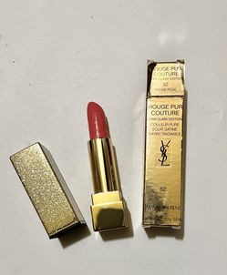 Ysl Yves Saint Laurent Rouge Pur Couture Lipstick 52 ROUGE ROSE NIB (scratched    Brand new in box, 1000% authentic  limited and old version, box not 