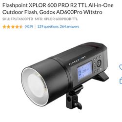Flashpoint XPLOR 600 PRO R2 TTL All-in-One Flash