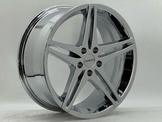 4PC 19" Zenetti Wheels STYLE ELLIPSE 19x8.5 ET20 CHROME FINISH 5X114.3 #286
