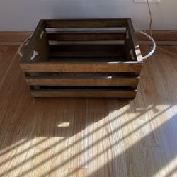 Wooden Storage Crate Container 