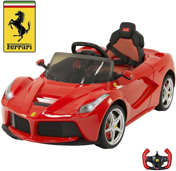 LaFerrari Licensed Ride On Ferrari electric 12V power car Toy For Kids with Remote Control ...
