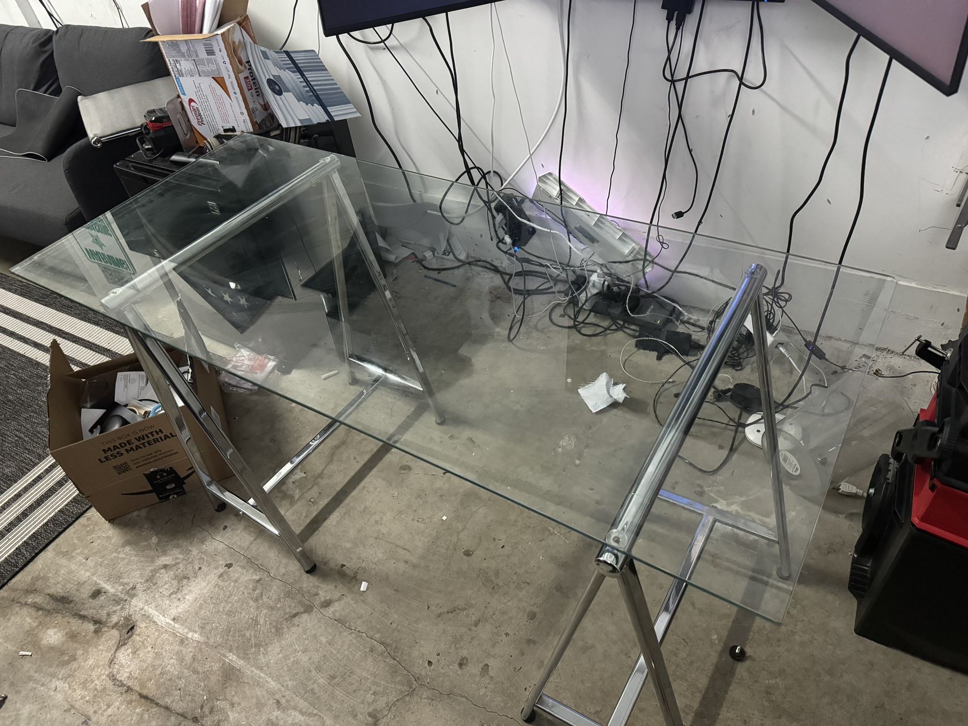 Glass Desk