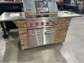 5 burner bbq island grill