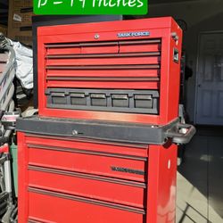 Metal Tool Cabinet Red (Task Force brand)