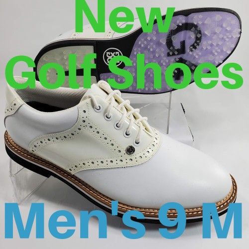 G/FORE G4 Gallivanter Men's M Golf Shoes Leather Saddle Snow