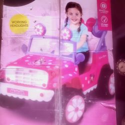 Minnie Mouse flower power 4x4 Jeep 