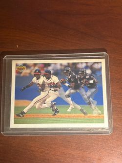 1992 Upper Deck Atlanta Braves/Falcons Combo Card