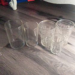1930s Vintage Clear Glass Tumblers Sashi Barware Collection Set Of 5
