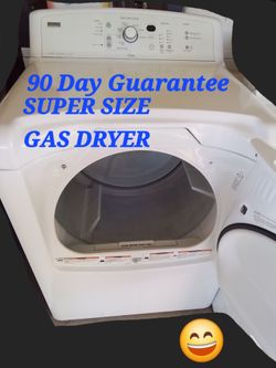 SUPERSIZE GAS DRYER KENMORE 90 DAY GUARANTEE FREE DELIVERY POSSIBLE