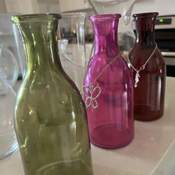 Flower Vases - Assortment (color and clear)